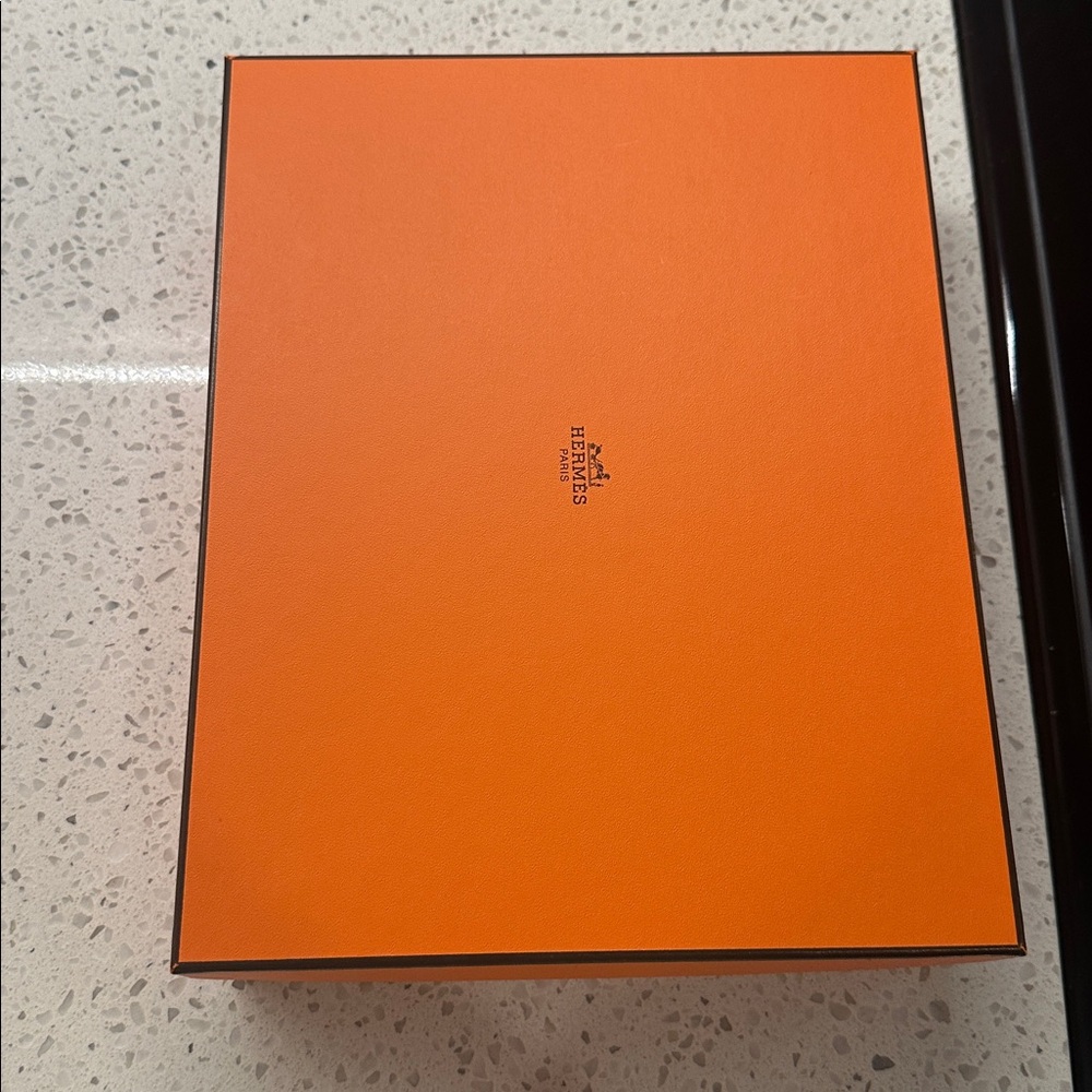 Hermes shoe box fits women’s sandals, scarf, top ready for gifting